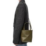 Loewe Mini Puzzle Fold Tote Dark Khaki Green 17cm A657V25X01 3969 - Image 4
