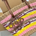 Loewe Basket Tote Natural And Pink Tulip 29cm A223S91X01 - Image 4