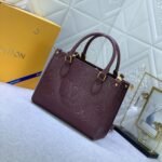 Louis Vuitton Onthego Monogram Empreinte Burgundy 35cm - Image 4