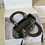Dior Mini Lady Dior Bag Strass Satin Black 17cm M0500PRTC M911 - Image 3
