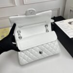 Chanel Classic Double Flap Bag White 25cm - Image 4