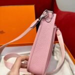Hermes Mini Evelyne Bag Mauve Sylvestre 17cm - Image 4