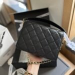 Chanel Small Flap Bag With Handle Black 20cm AS5166 B18184 94305 - Image 4