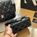 Chanel Mini Flap Bag With Handle Black 19cm AS5032 B17665 94305 - Image 4