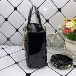 Dior Small Lady Dior Bag Black Shiny Black 20cm M0531OWCB M900 - Image 4