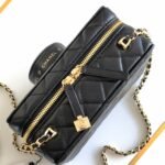 Chanel Camera Bag Leather Black 18cm AS4817 B16255 94305 - Image 4
