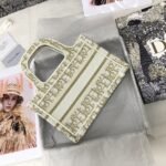 Dior Mini Book Tote Gold Tone 22cm - Image 4