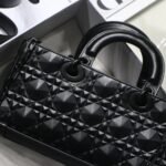 Dior Medium D Joy Bag Diamond Motif Black 26cm M0540SNEA M900 - Image 4