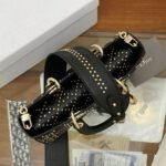 Dior Medium D Joy Bag Eyelet Black 26cm M0540ONGU M911 - Image 4