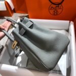 Hermes Birkin 25 Togo Pearl Grey 25cm - Image 5