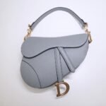 Dior Saddle Bag Grained Calfskin Cloud Gray 25cm M0455CBAA M51G - Image 5