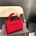 Chanel Clutch With Chain Red Velvet 19cm - Image 5