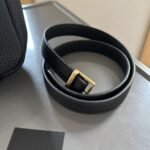 Saint Laurent Le 5 À 7 Supple Baby In Grained Leather Black 15cm 809461AADUU1000 - Image 5