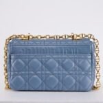 Dior Small Dior Caro Bag Blue 20cm - Image 5