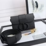 Dior 30 Montaigne Bag Box Calfskin Ultra Matte Black 17cm - Image 5