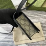 Gucci GG Emblem Super Mini Shoulder Bag Black 20cm 820688 FAD6L 9741 - Image 4