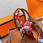 Hermes Garden Party Mini Bag Brown 25cm - Image 3