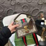 Gucci Queen Margaret GG Top Handle Bag Brown 20cm - Image 4