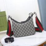 Gucci GG Attache Shoulder Bag Beige And Blue 23cm 699409 96GRN 4082 - Image 3