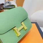 Hermes Constance Epsom Leather Vert Criquet 18cm - Image 2