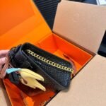 Hermes Kelly Mini Pochette Shiny Alligator Black 21cm - Image 5