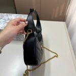 Gucci GG Marmont Half Moon Mini Bag Black 23cm - Image 5