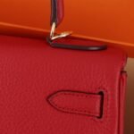 Hermes Kelly 25 Togo Handbag Rouge Casaque 25cm - Image 5