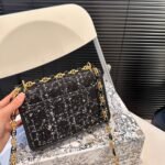 Dior Miss Caro Mini Bag Tweed Black 19cm S5169UMFY M911 - Image 5