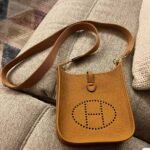 Hermes Mini Evelyne Bag Brown 17cm - Image 4