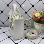 Dior Small Lady Dior My Abcdior Bag White 20cm - Image 5