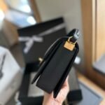 Chanel Small Flap Bag With Handle Black 20cm AS5166 B18184 94305 - Image 5