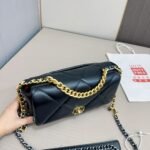 Chanel 19 Bag Lambskin Midnight Blue 28cm - Image 5