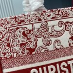 Dior Medium Book Tote White Red 36cm M1296ZMGA M933 - Image 4