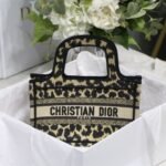Dior Mini Book Tote Beige Multicolor Mizza Embroidery 23cm S5475ZRHM M918 - Image 5
