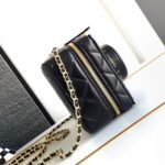 Chanel Camera Bag Leather Black 18cm AS4817 B16255 94305 - Image 5