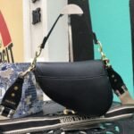 Dior Saddle Bag Grained Calfskin Black 25cm M0455CBAA M900 - Image 5