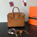 Hermes Birkin Touch Togo Handbag Brown 25cm - Image 6