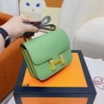 Hermes Constance Epsom Leather Vert Criquet 18cm - Image 3