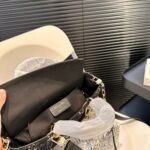 Dior Medium Lady D Joy Bag Tweed Black 26cm - Image 6