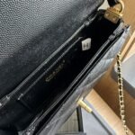 Chanel Small Flap Bag With Handle Black 20cm AS5166 B18184 94305 - Image 6