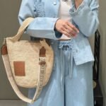 Loewe Slit Bag Natural And Tan 30cm A685453X07 2435 - Image 6