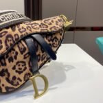 Dior Saddle Bag Mizza Embroidery Beige Multicolor 24cm - Image 6