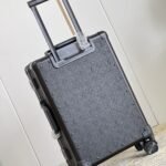 Louis Vuitton Horizon Rolling Trunk Suitcase Monogram Eclipse Coated Canvas Black 55cm - Image 5