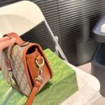 Gucci GG Emblem Mini Shoulder Bag Brown 20cm 815211 FAD6L 9758 - Image 6