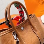 Hermes Garden Party Mini Bag Brown 25cm - Image 4