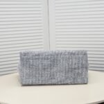 Chanel Large Deauville Tote Bag Bicolor Gray 40cm - Image 7