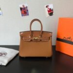 Hermes Birkin Touch Togo Handbag Brown 25cm - Image 7