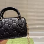 Gucci GG Emblem Super Mini Top Handle Bag Black 16cm 815255 AAEEM 1000 - Image 3