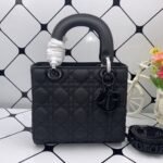 Dior Small Lady Dior My Abcdior Bag Ultramatte Black 20cm M0538SLOI M989 - Image 7