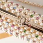 Chanel Evening Bag Glass Pearls In Transparent And Multicolor 17cm - Image 4